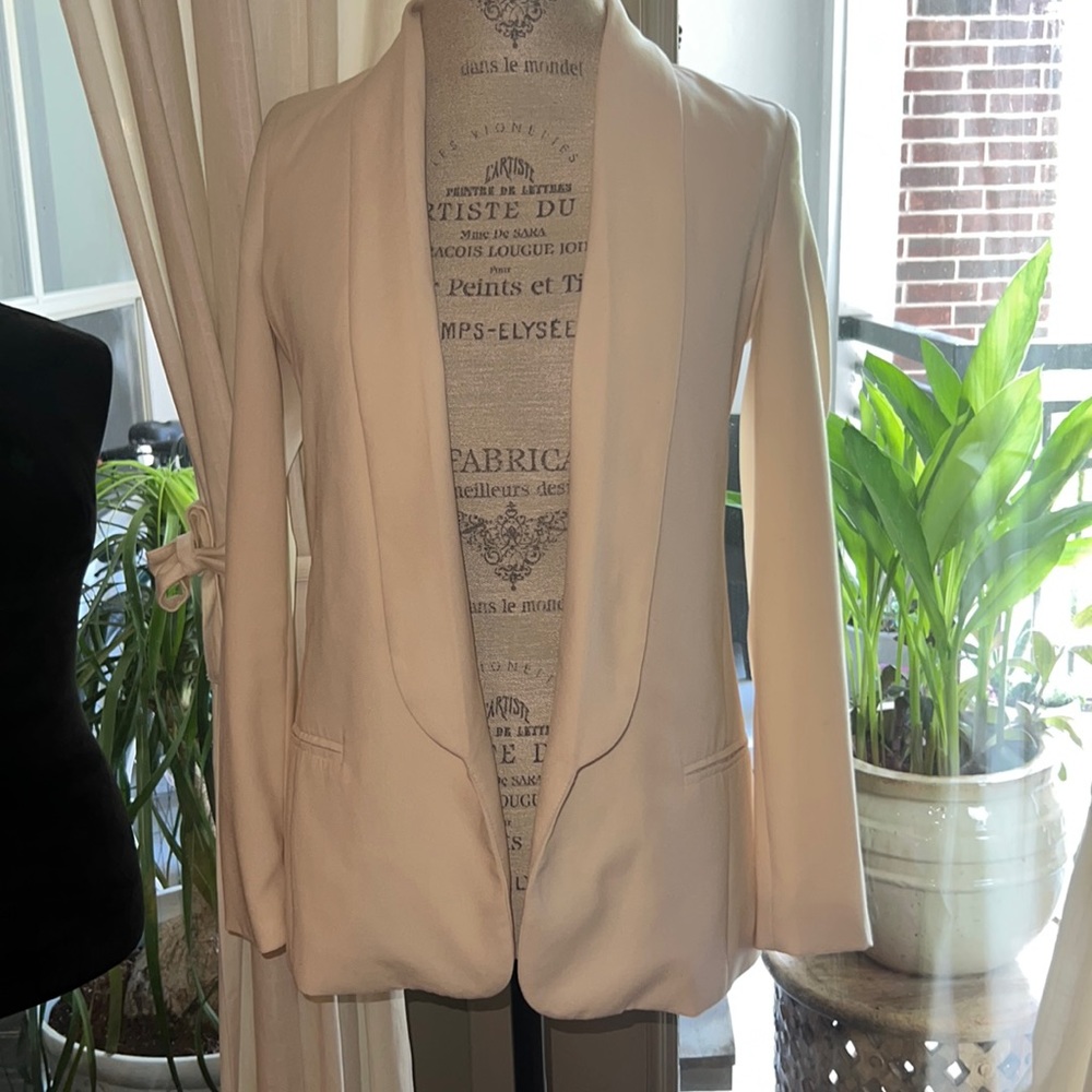 Mural women’s crème ivory long blazer jacket ladies business suit top casual XS